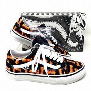 VANS x Thrasher Old Skool Skate Low Top Black VN0005W0BML Sneakers Women Canvas